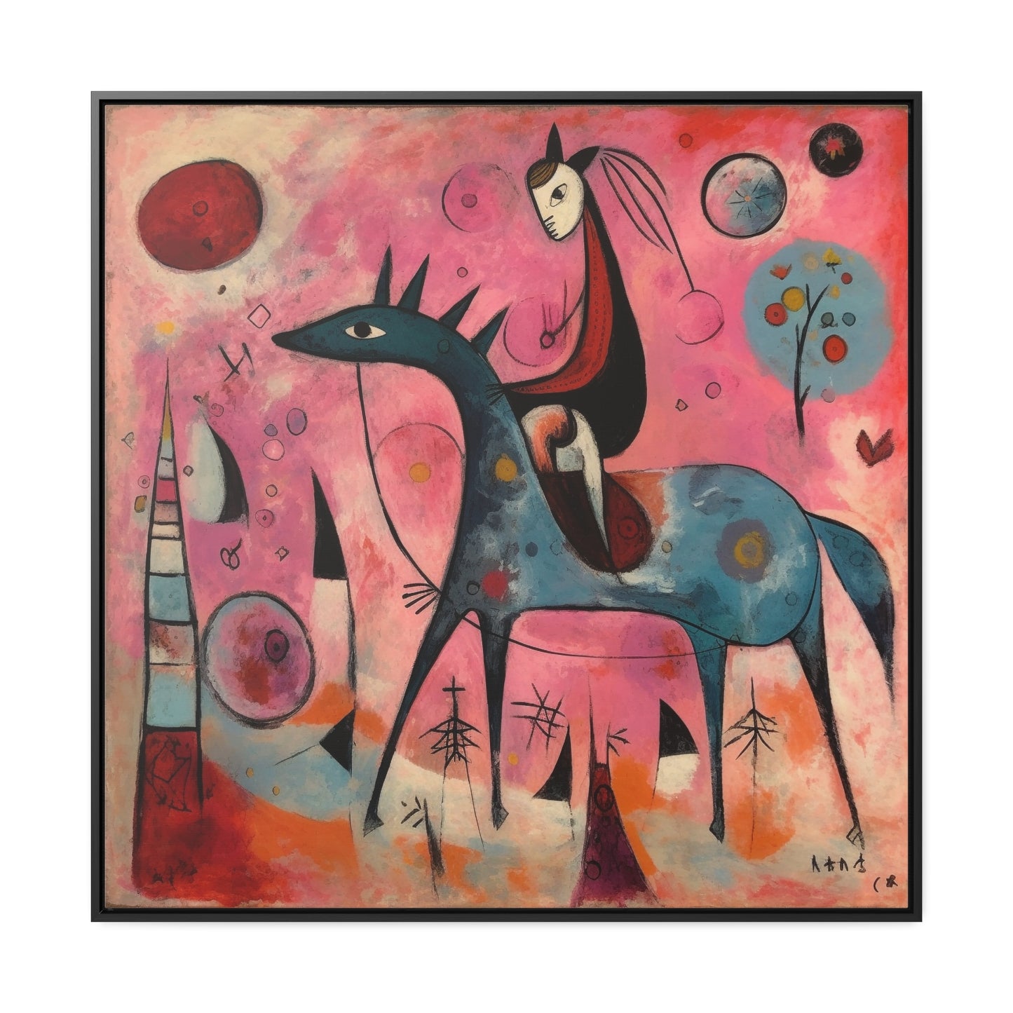 The Dreams of the Child 22, Gallery Canvas Wraps, Square Frame