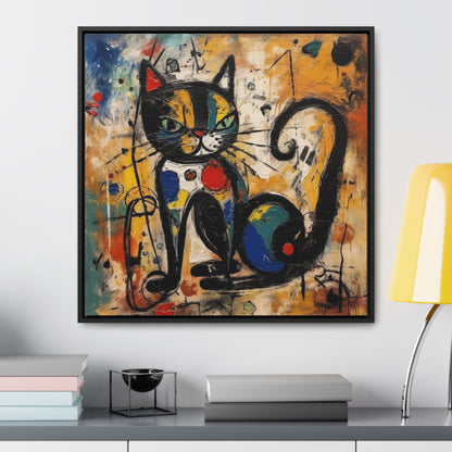 Cat 102, Gallery Canvas Wraps, Square Frame