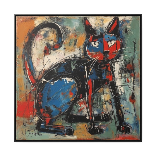 Cat 39, Gallery Canvas Wraps, Square Frame