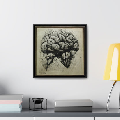 Brain 55, Valentinii, Gallery Canvas Wraps, Square Frame