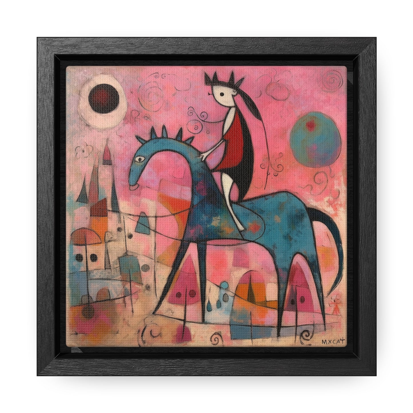 The Dreams of the Child 42, Gallery Canvas Wraps, Square Frame