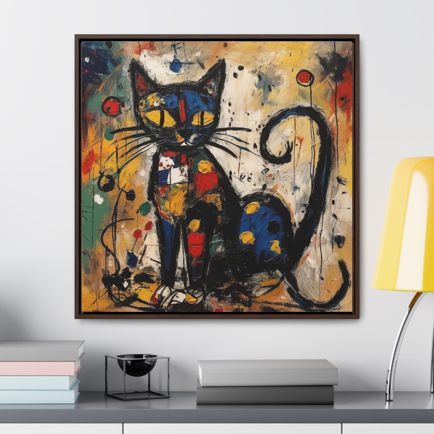 Cat 76, Gallery Canvas Wraps, Square Frame