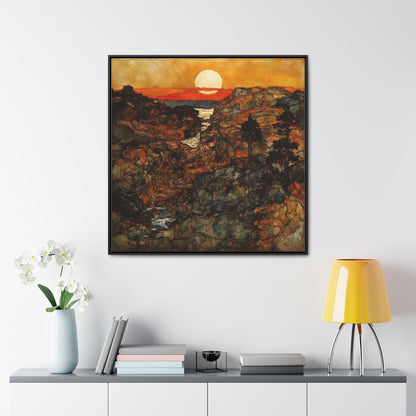 Land of the Sun 47, Valentinii, Gallery Canvas Wraps, Square Frame