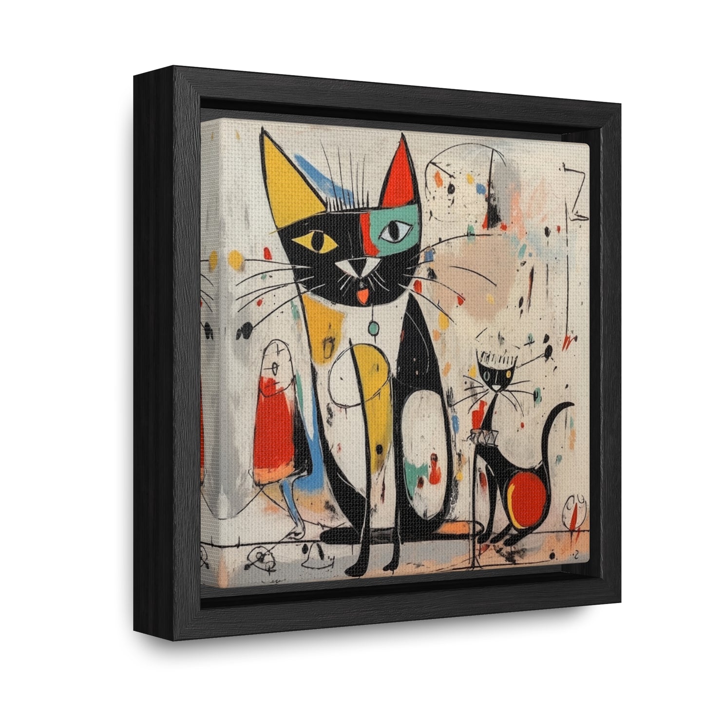 Cat 64, Gallery Canvas Wraps, Square Frame