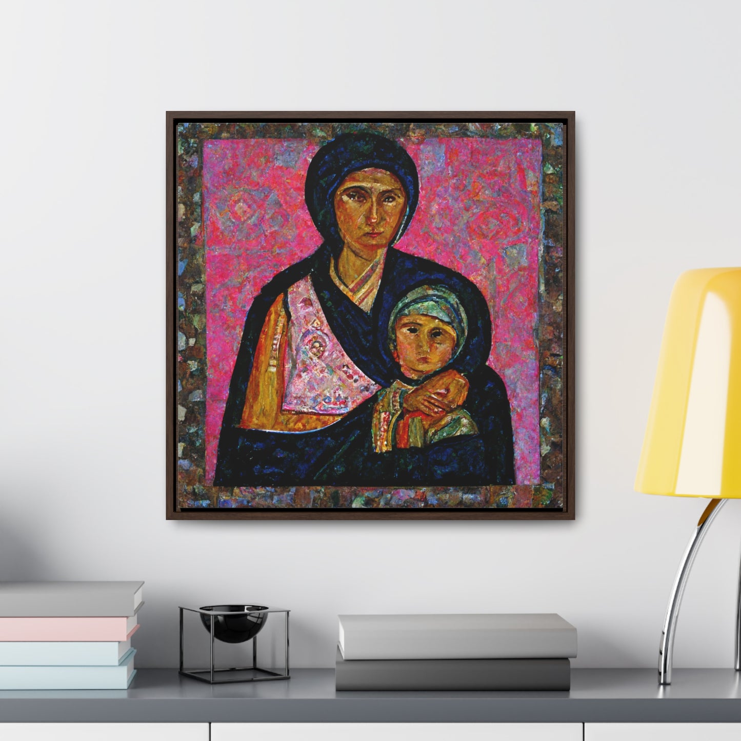 Mary and the Child 20, Valentinii, Gallery Canvas Wraps, Square Frame