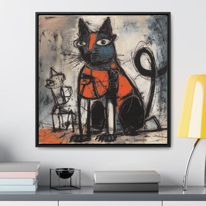 Cat 32, Gallery Canvas Wraps, Square Frame