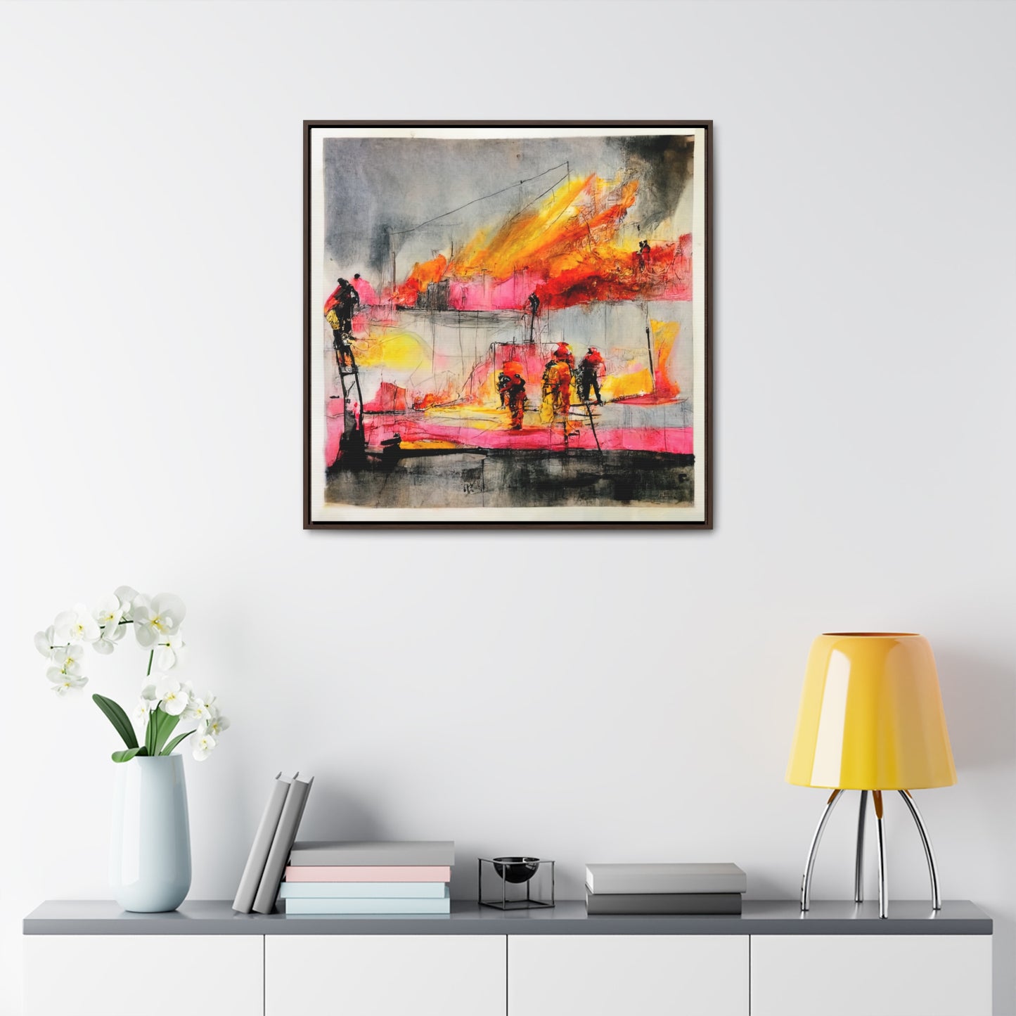 Land of the Sun 5, Valentinii, Gallery Canvas Wraps, Square Frame