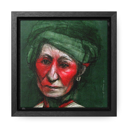 Loneliness Green Red 43, Valentinii, Gallery Canvas Wraps, Square Frame