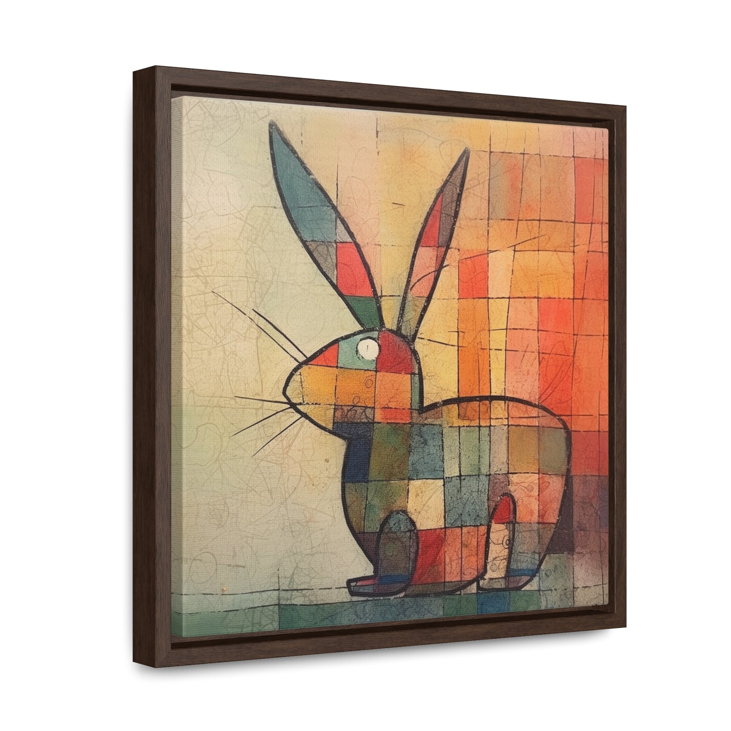 Rabbit 28, Gallery Canvas Wraps, Square Frame