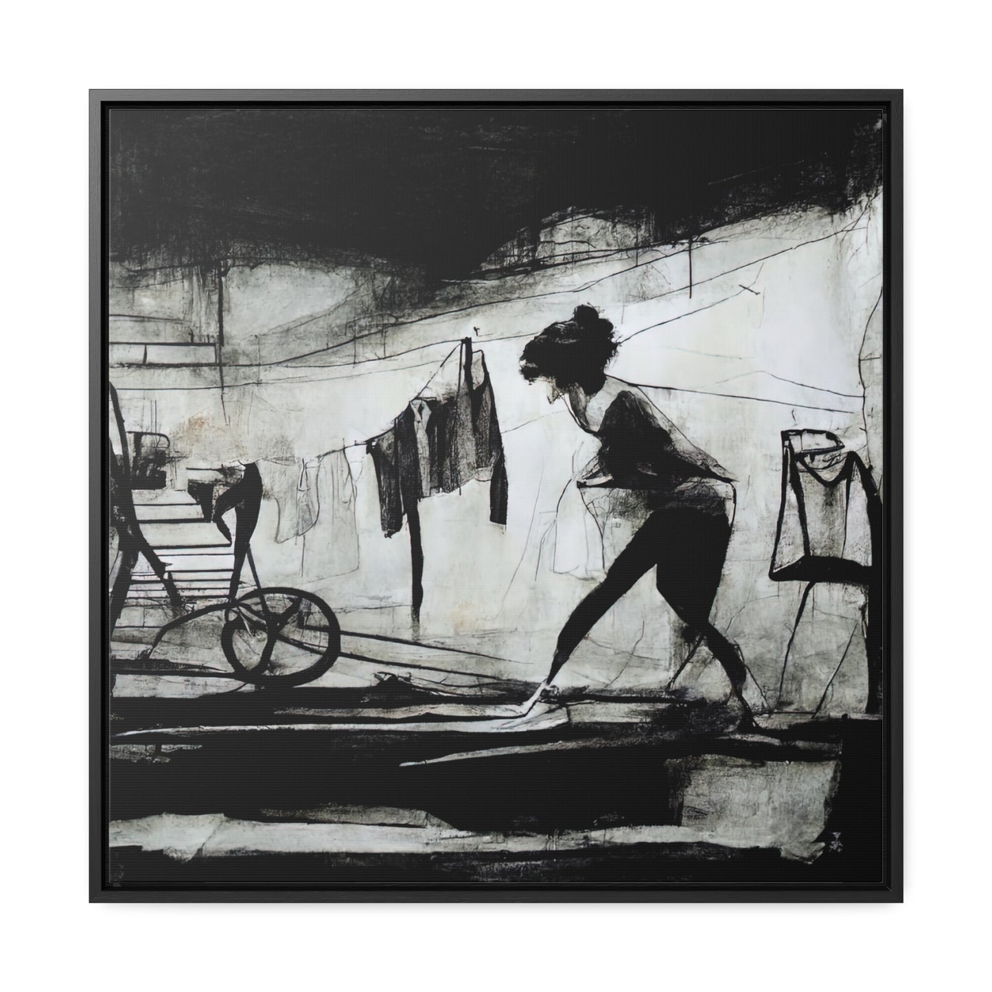 Domestic Memories 23, Valentinii, Gallery Canvas Wraps, Square Frame