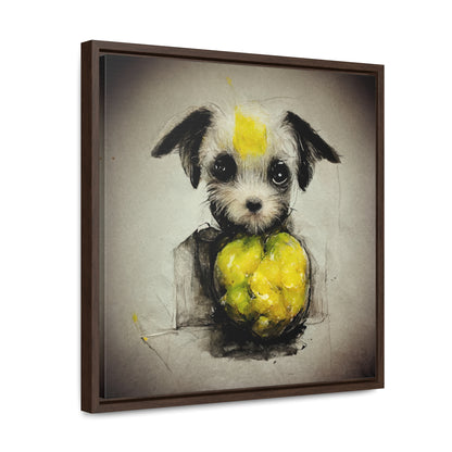 Dogs and Puppies 4, Valentinii, Gallery Canvas Wraps, Square Frame