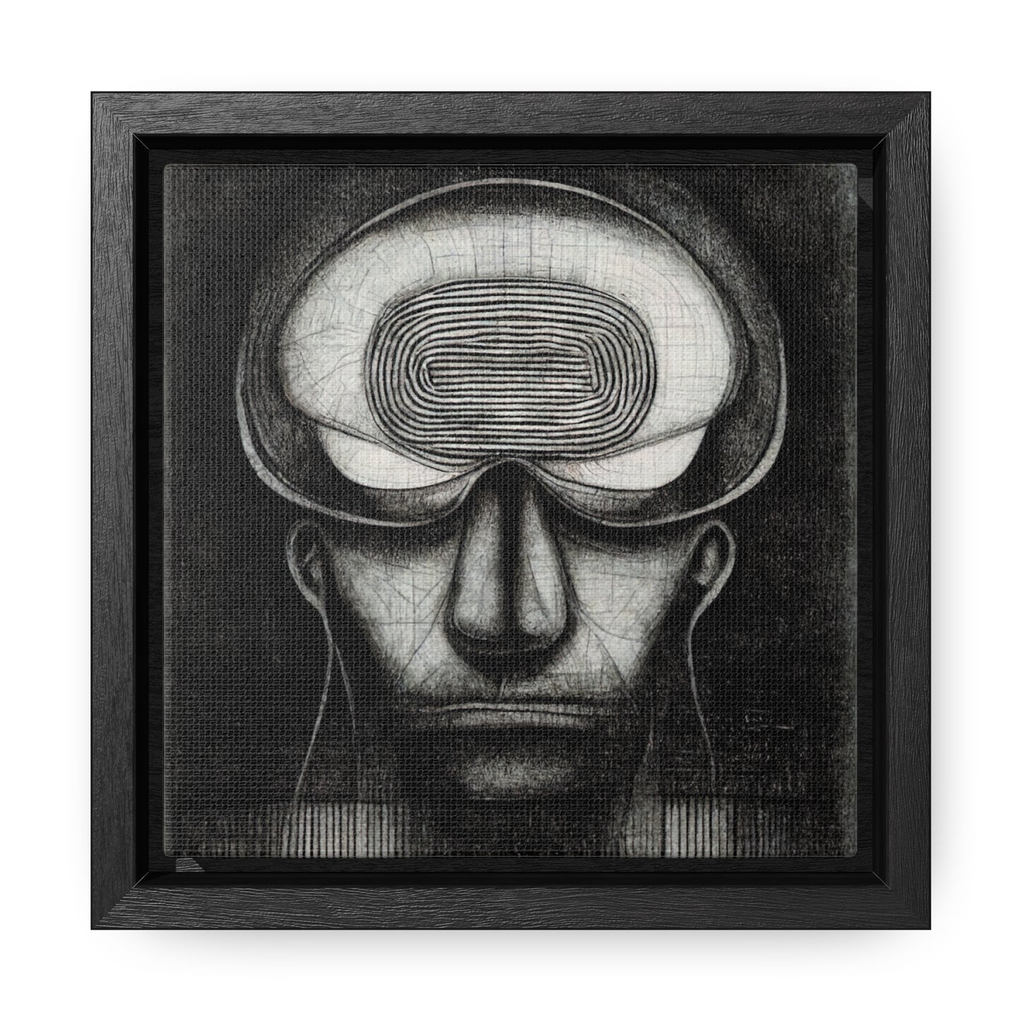 Brain 61, Valentinii, Gallery Canvas Wraps, Square Frame