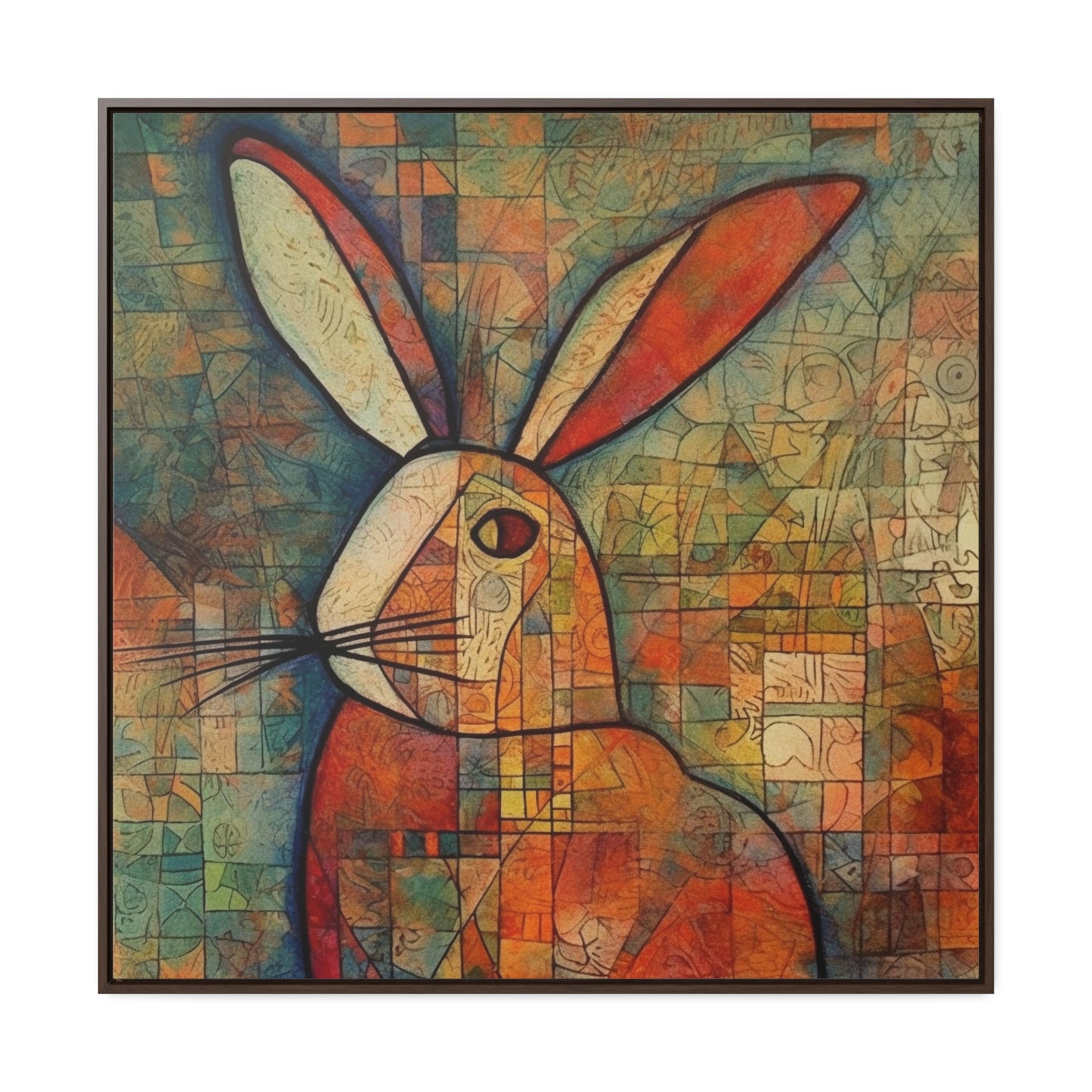 Rabbit 5, Gallery Canvas Wraps, Square Frame