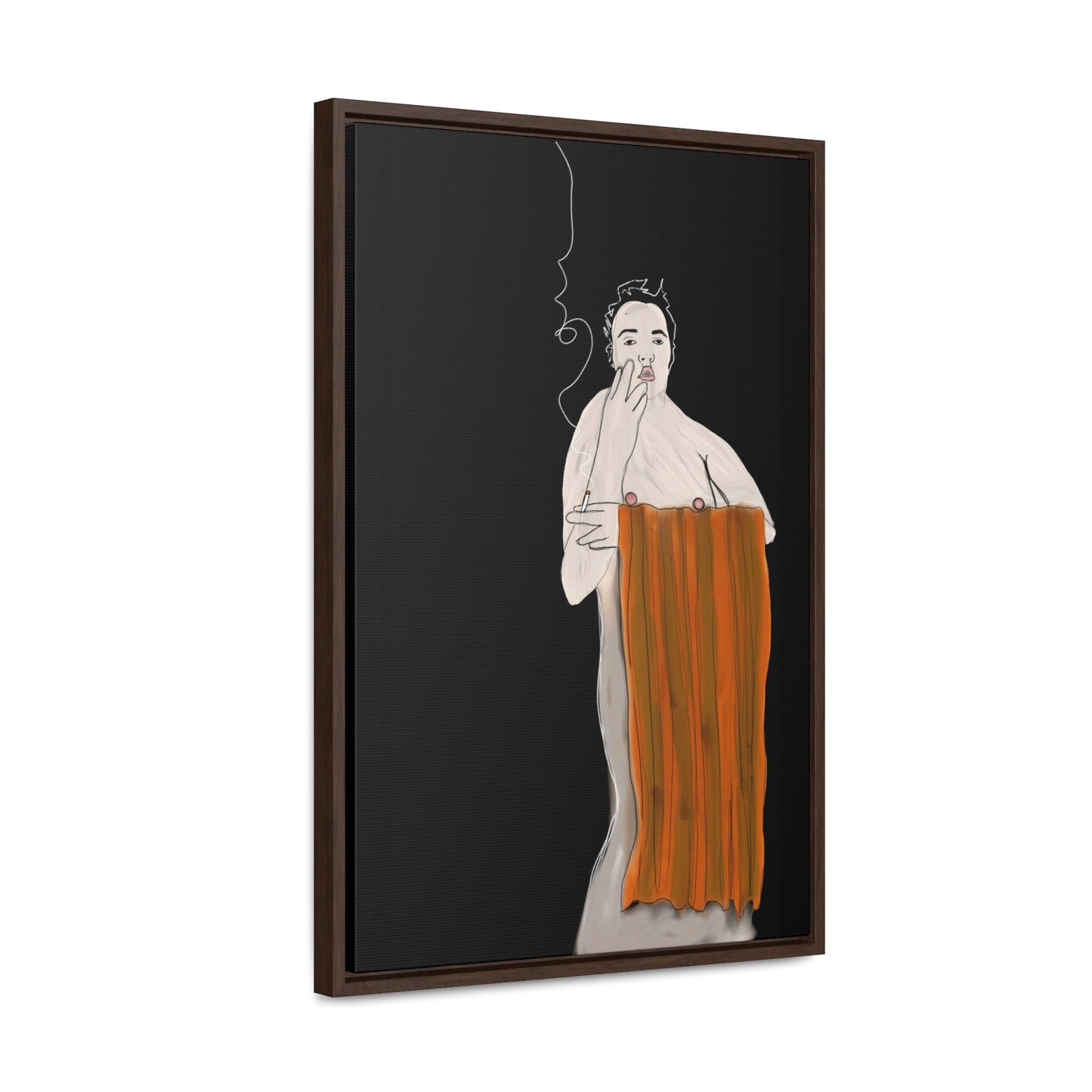 Official shame, Original Eduard Pavel, Gallery Canvas Wraps, Vertical Frame