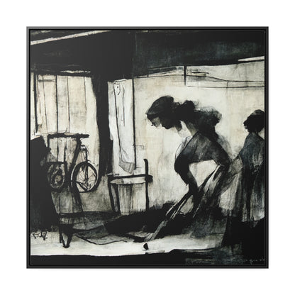 Domestic Memories 17, Valentinii, Gallery Canvas Wraps, Square Frame