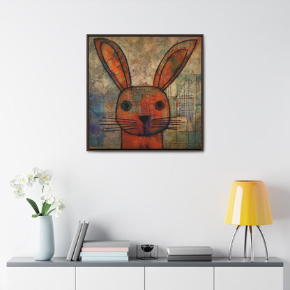 Rabbit 19, Gallery Canvas Wraps, Square Frame