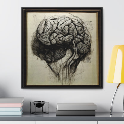 Brain 56, Valentinii, Gallery Canvas Wraps, Square Frame