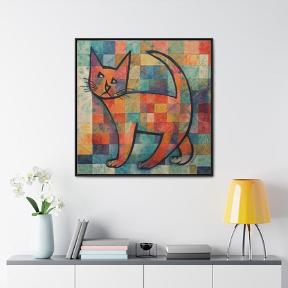 Cat 25, Gallery Canvas Wraps, Square Frame