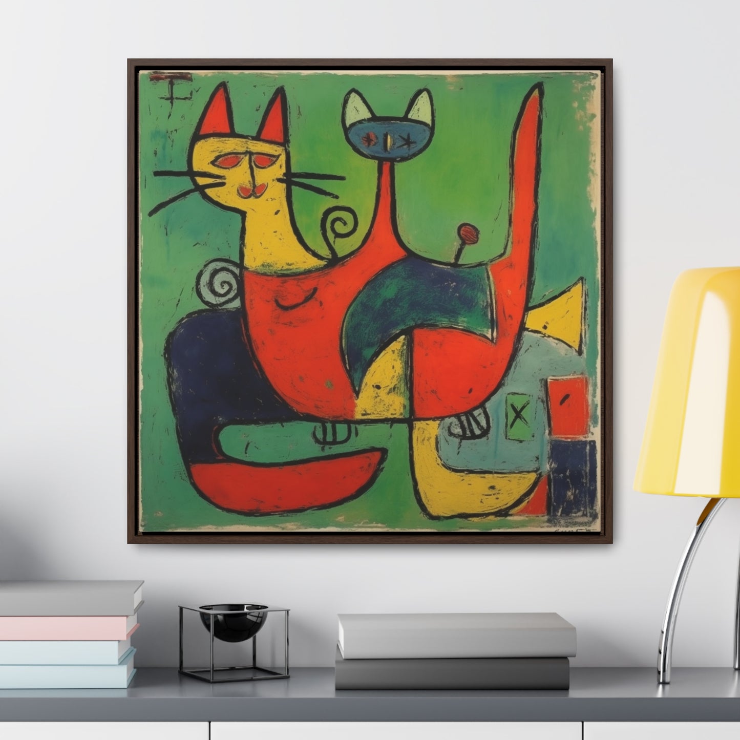 Cat 143, Gallery Canvas Wraps, Square Frame