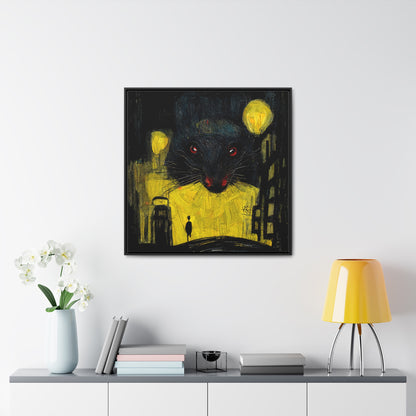 Urban Rat 8, Valentinii, Gallery Canvas Wraps, Square Frame