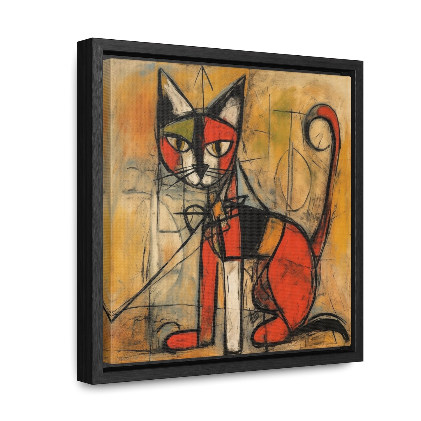 Cat 52, Gallery Canvas Wraps, Square Frame