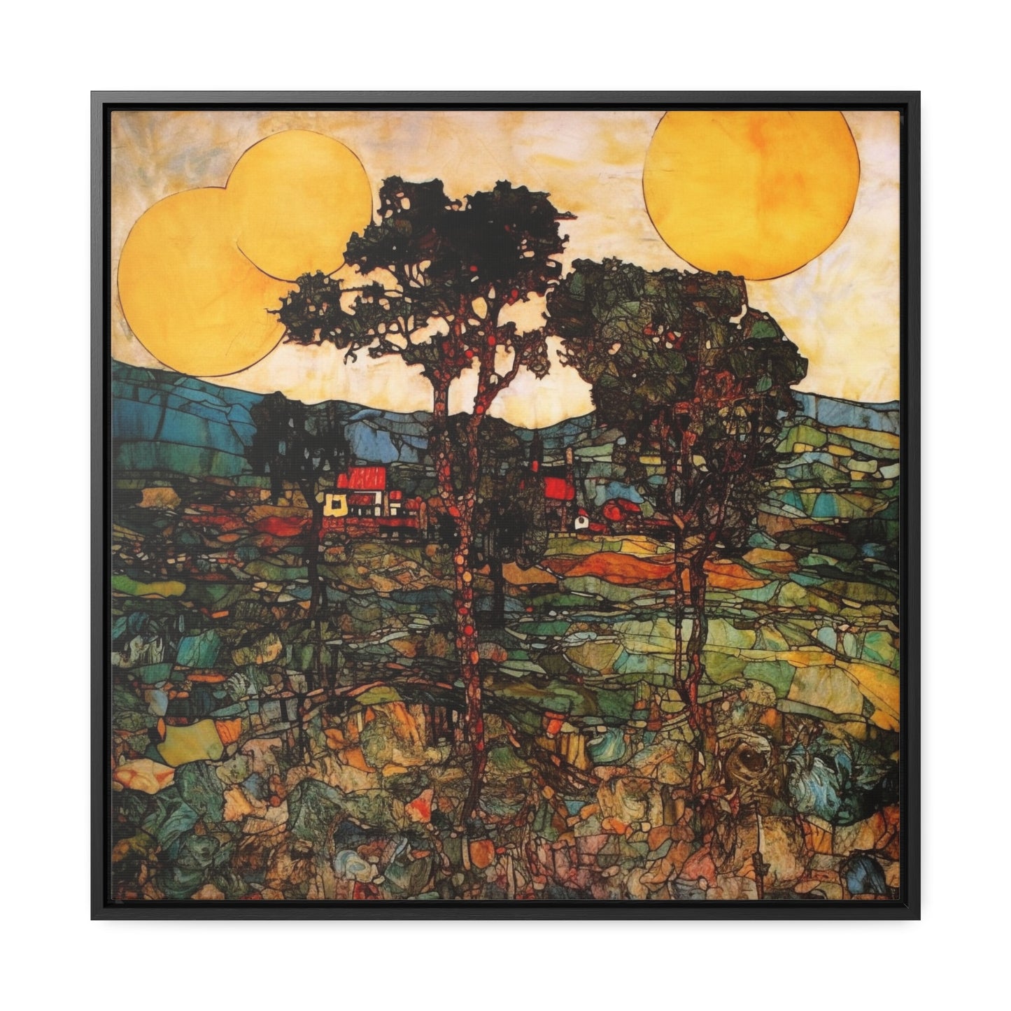 Land of the Sun 42, Valentinii, Gallery Canvas Wraps, Square Frame