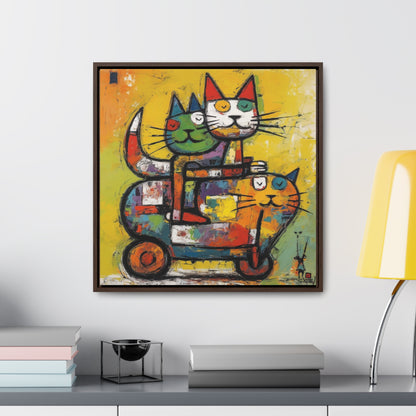 Cat 140, Gallery Canvas Wraps, Square Frame