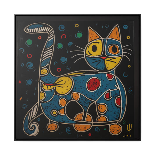 Cat 119, Gallery Canvas Wraps, Square Frame