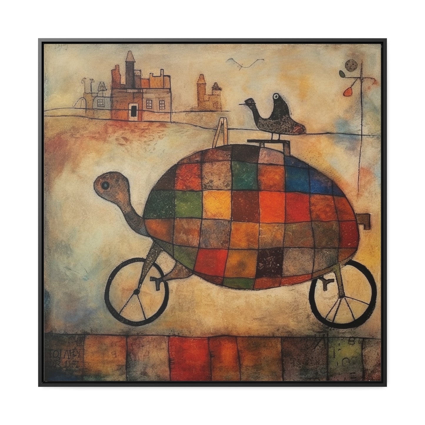 Turtle 7, Gallery Canvas Wraps, Square Frame