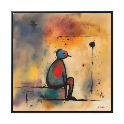 Sad Man 8, Gallery Canvas Wraps, Square Frame