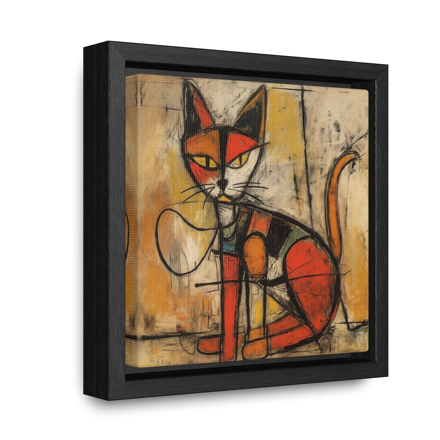 Cat 90, Gallery Canvas Wraps, Square Frame