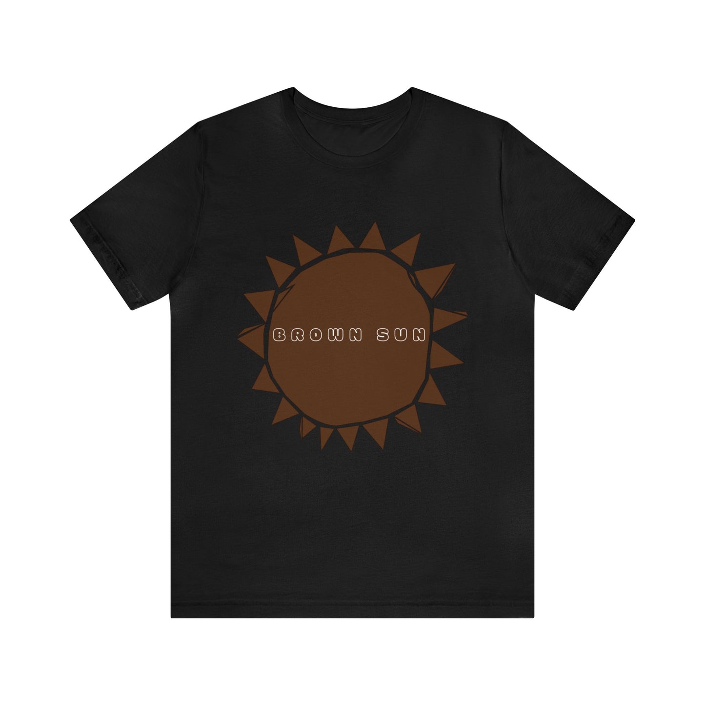 Brown Sun, Unisex Jersey Short Sleeve Tee