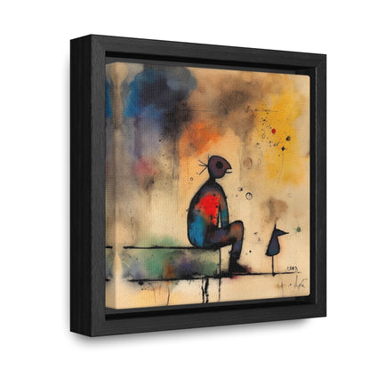 Sad Man 2, Valentinii, Gallery Canvas Wraps, Square Frame