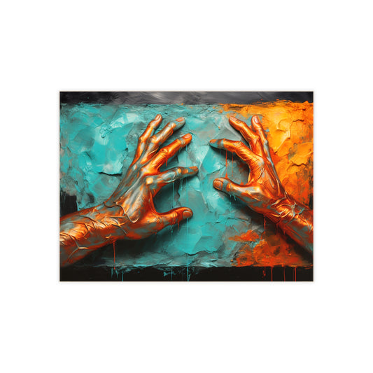 Hands 100, Ceramic Photo Tile