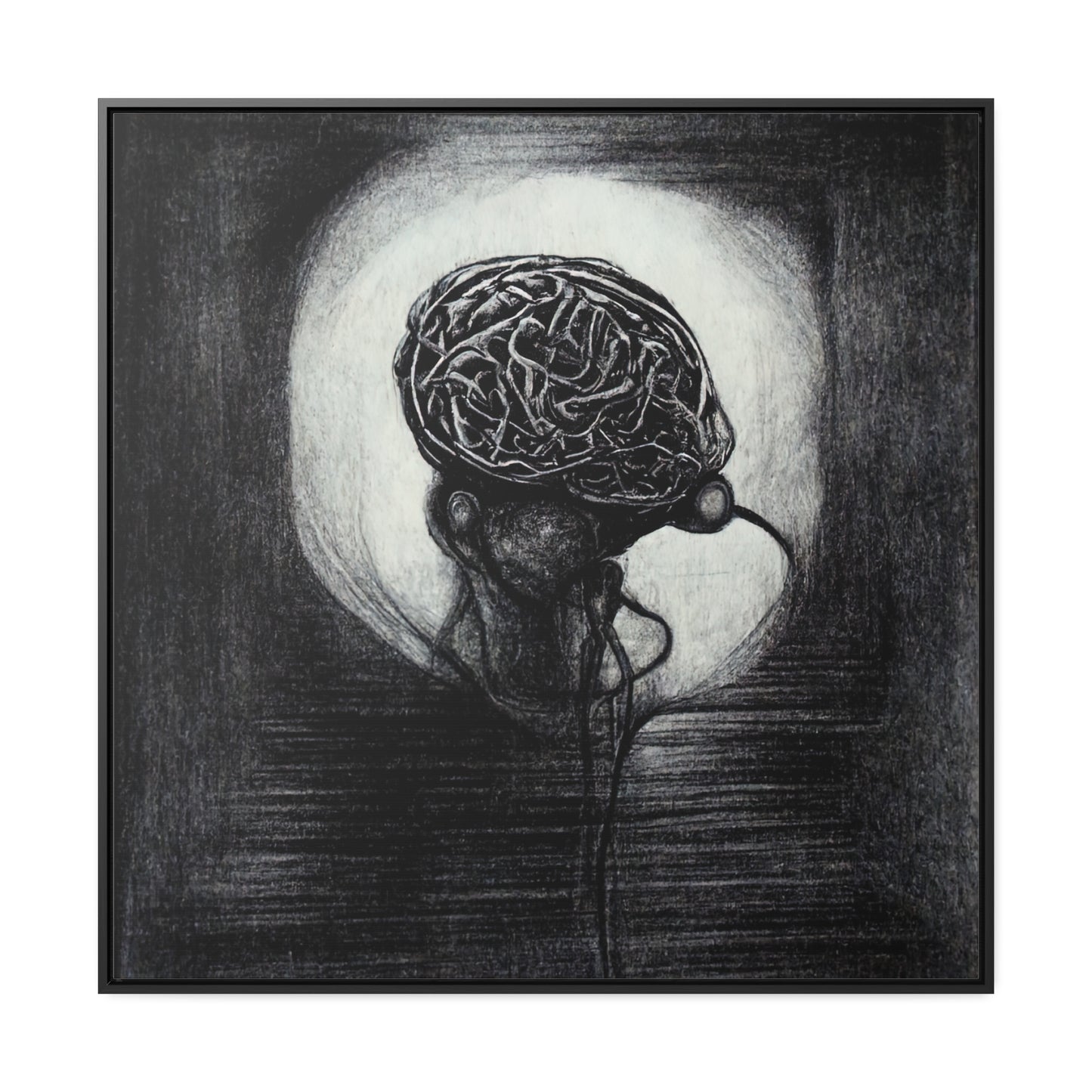 Brain 18, Valentinii, Gallery Canvas Wraps, Square Frame