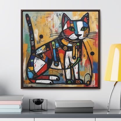 Cat 93, Gallery Canvas Wraps, Square Frame