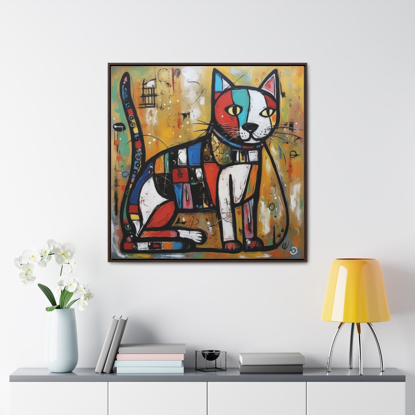 Cat 104, Gallery Canvas Wraps, Square Frame