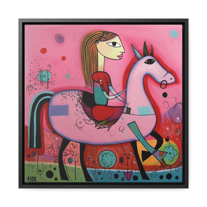 The Dreams of the Child 63, Gallery Canvas Wraps, Square Frame