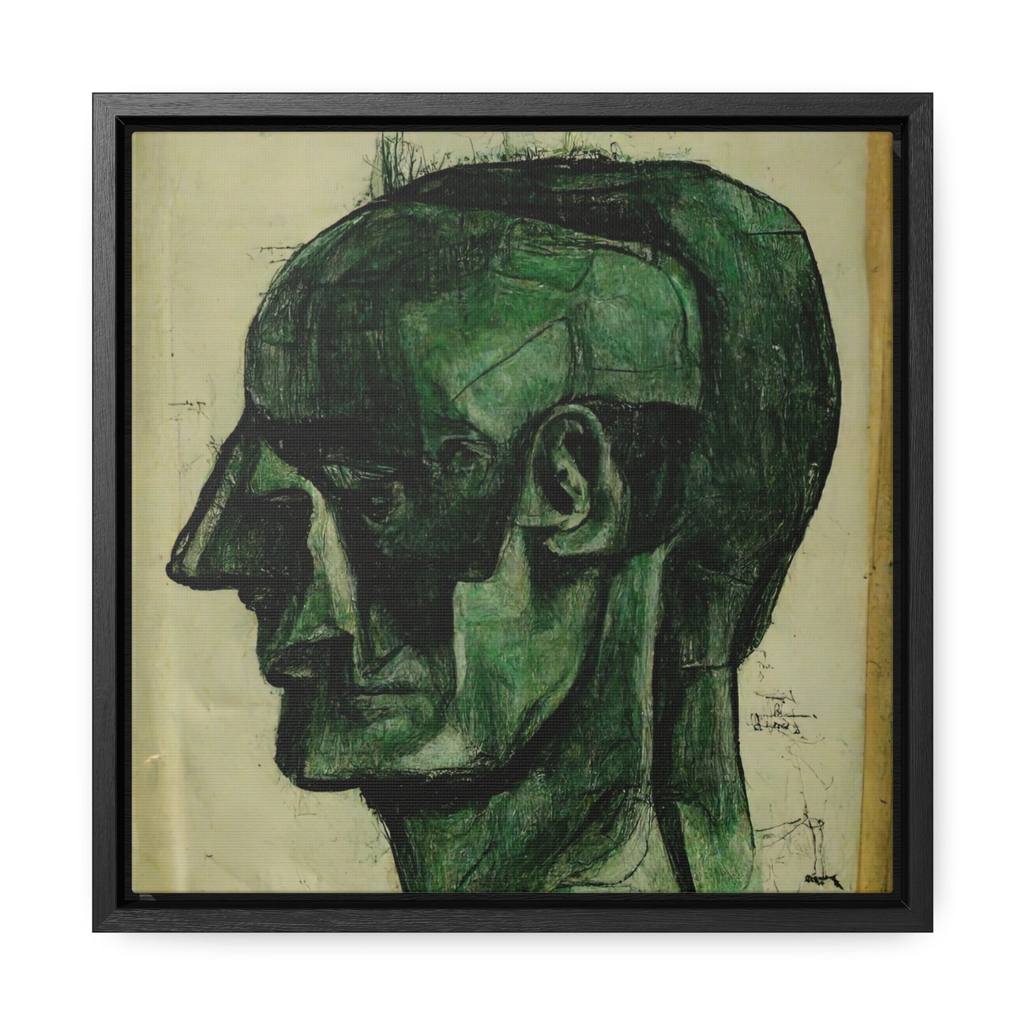 Heads 3, Valentinii, Gallery Canvas Wraps, Square Frame