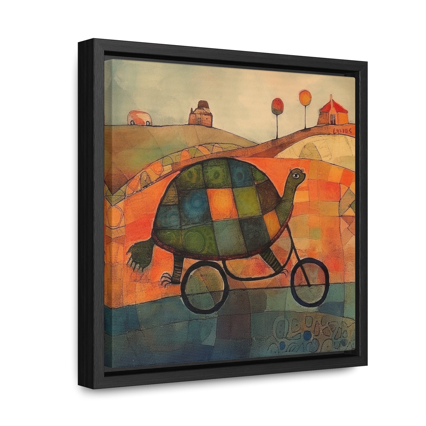 Turtle 13, Gallery Canvas Wraps, Square Frame