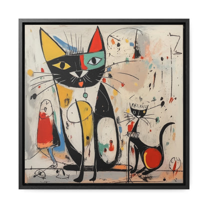 Cat 64, Gallery Canvas Wraps, Square Frame