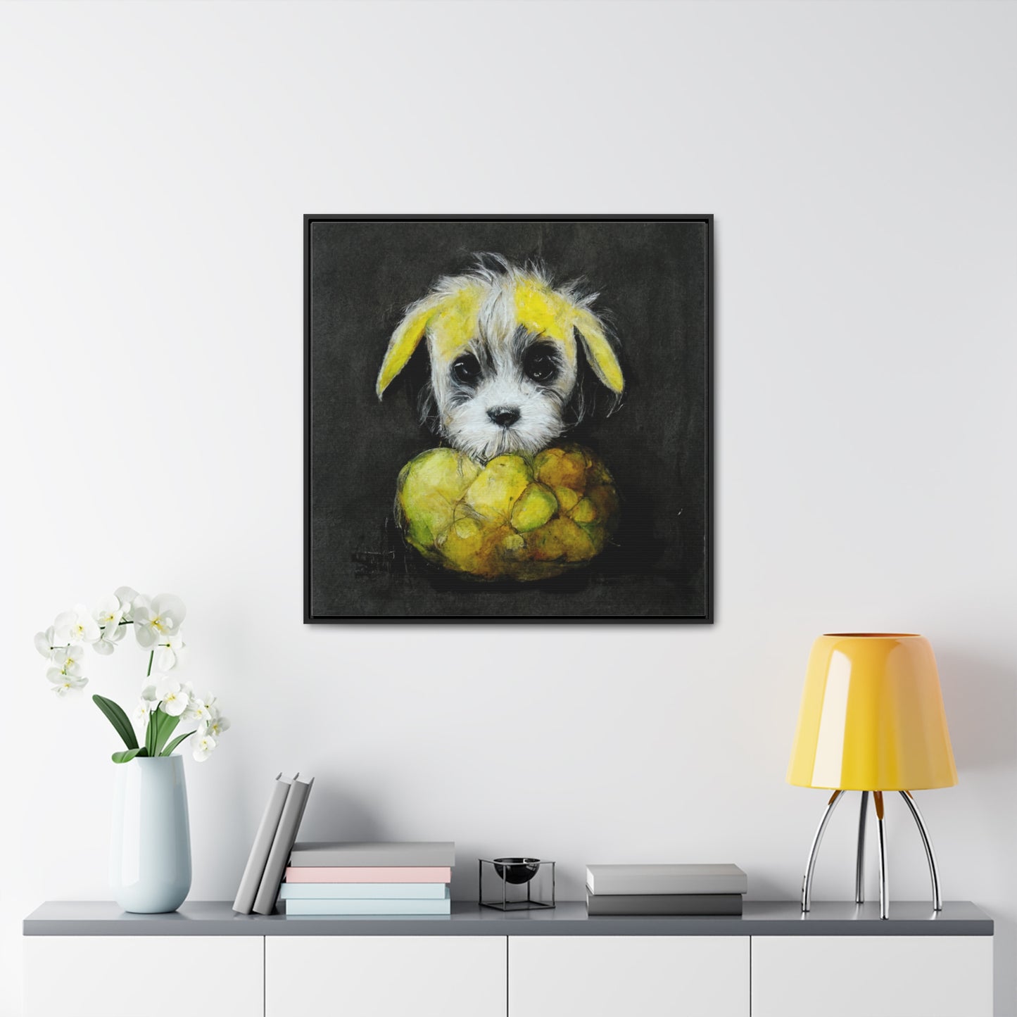 Dogs and Puppies 7, Valentinii, Gallery Canvas Wraps, Square Frame