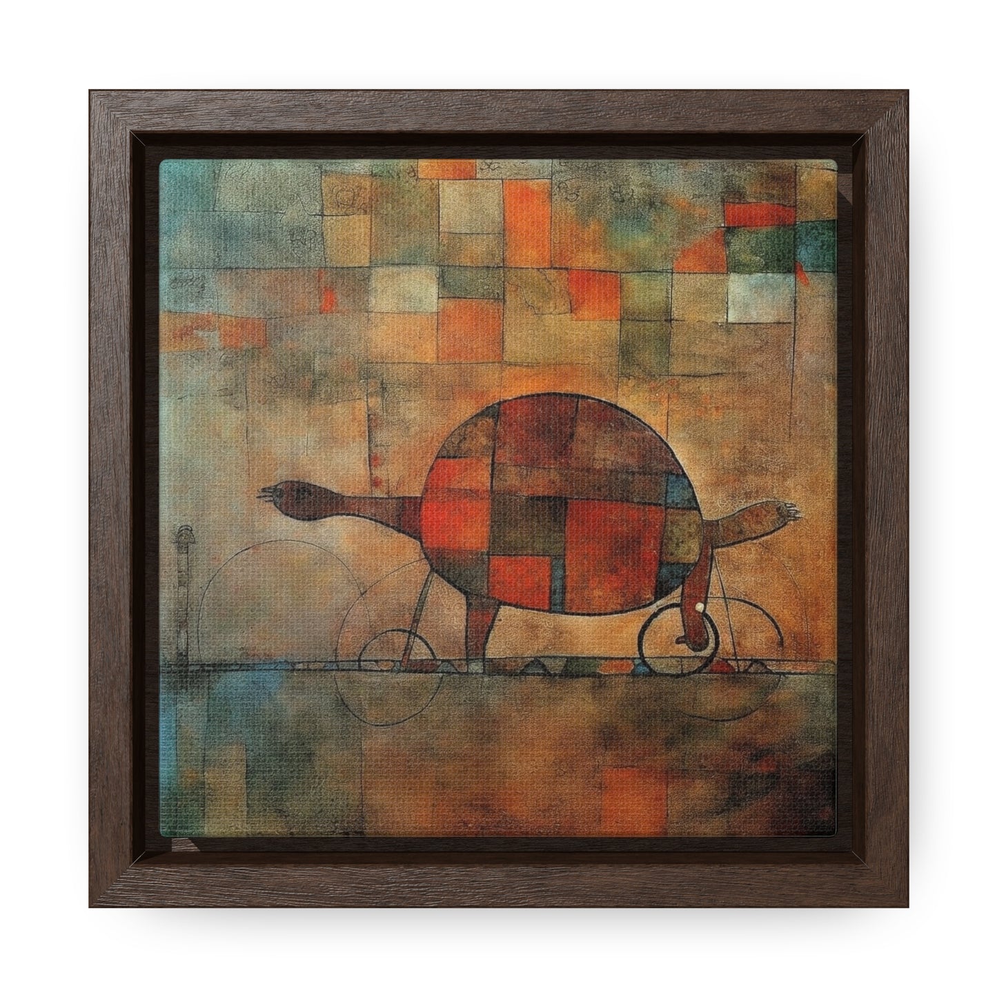 Turtle 11, Gallery Canvas Wraps, Square Frame