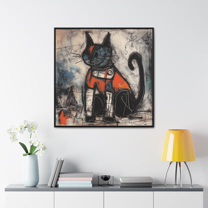 Cat 45, Gallery Canvas Wraps, Square Frame