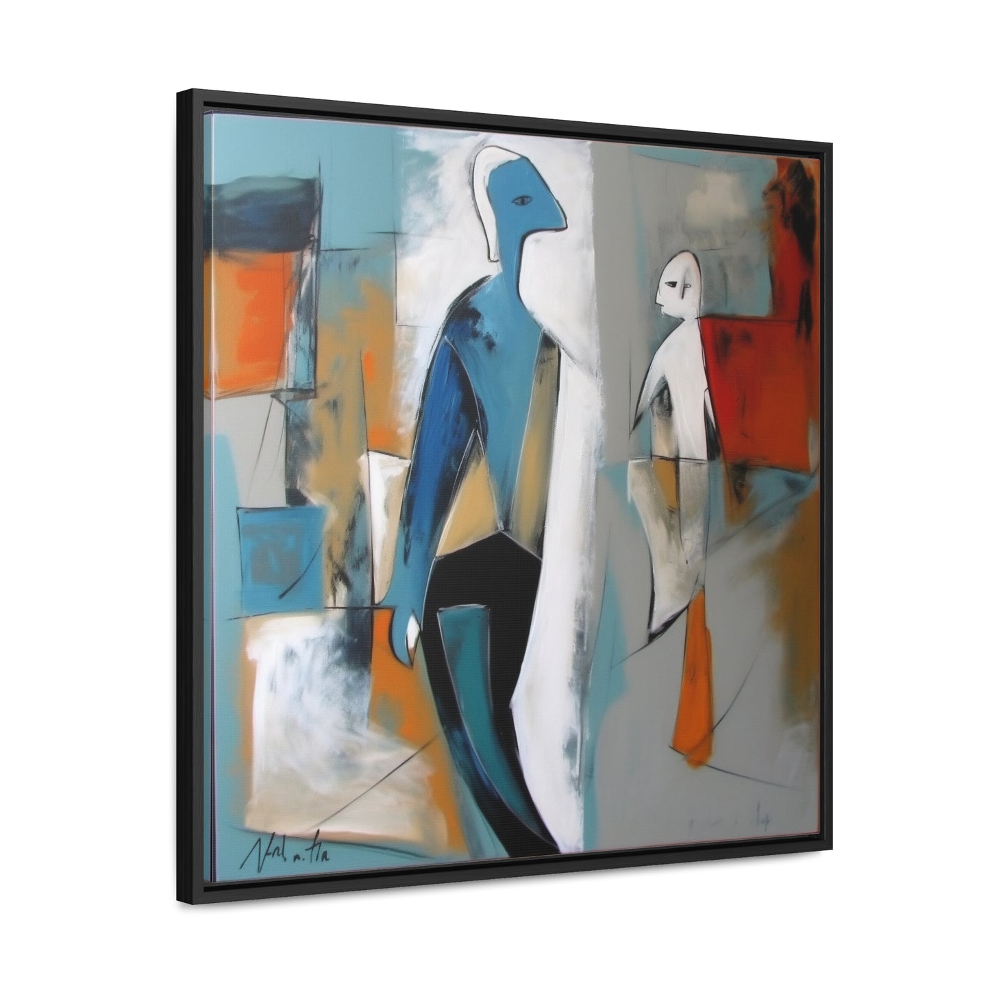 Sad Man 30, Valentinii, Gallery Canvas Wraps, Square Frame