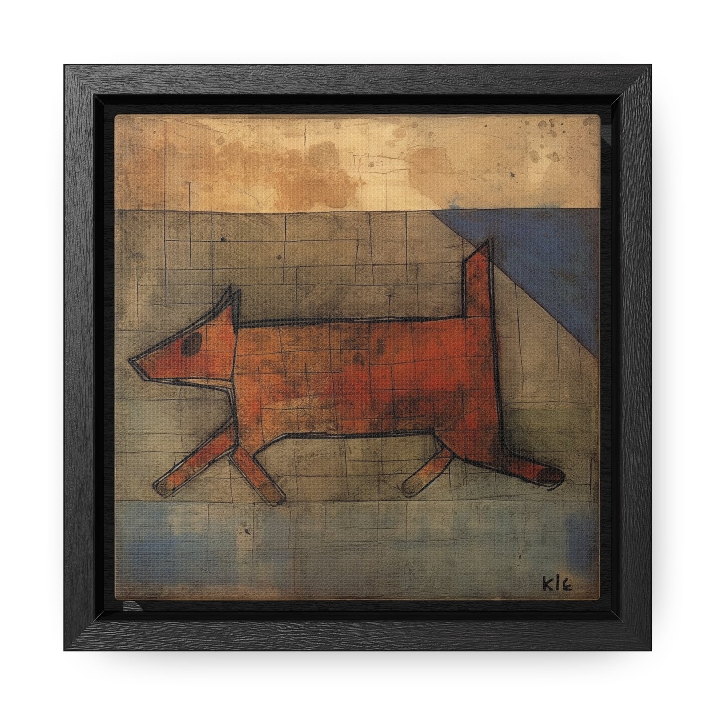 V Dog 13, Gallery Canvas Wraps, Square Frame