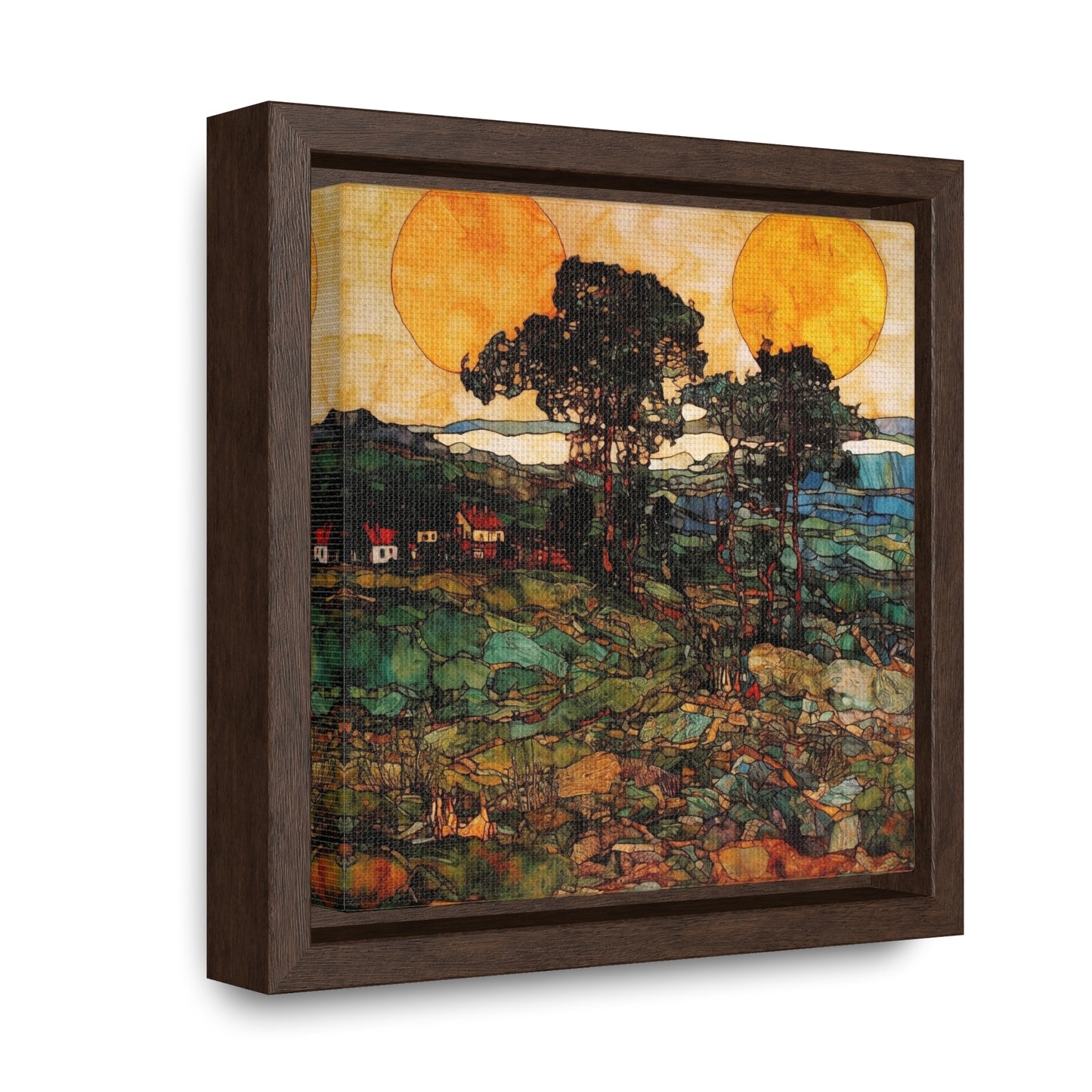 Land of the Sun 39, Valentinii, Gallery Canvas Wraps, Square Frame