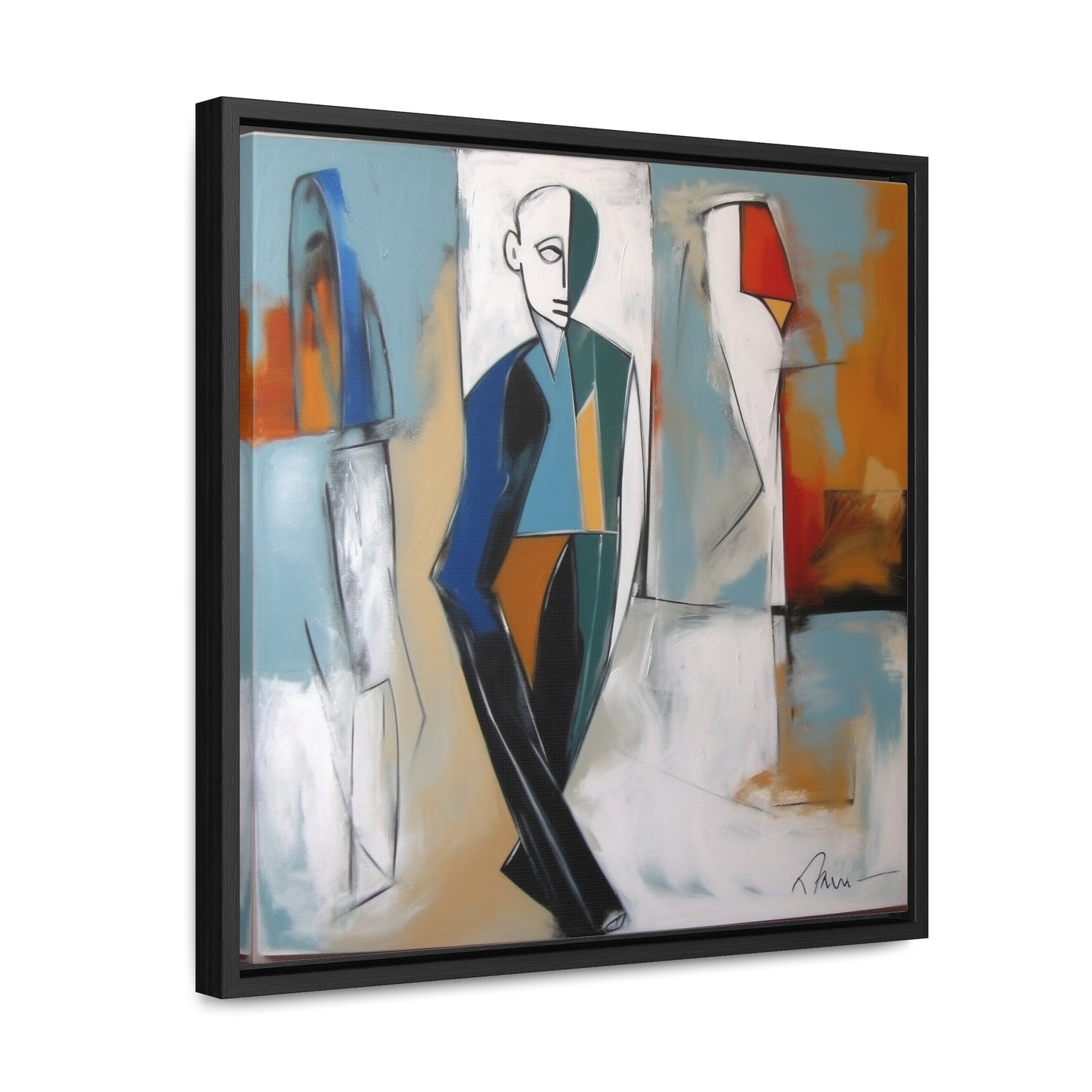 Sad Man 22, Valentinii, Gallery Canvas Wraps, Square Frame