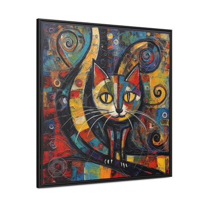 Cat 117, Gallery Canvas Wraps, Square Frame