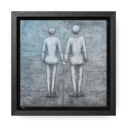 The Courage of Vulnerability, Valentinii, Gallery Canvas Wraps, Square Frame